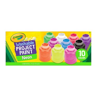 Crayola Washable Neon Paint 10 Pack Set
