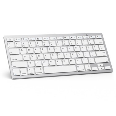 Omoton Ultra-Slim Bluetooth Keyboard, White