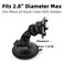 iSaddle Adapter Plate Circular Adhesive Dash/Console Disc with 3M Adhesive Suction Cup Base For Car Dashboards Garmin TomTom GPS Smartphone Dashboard Disc(2Pcs,Diameter About 71mm)