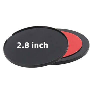 iSaddle Adapter Plate Circular Adhesive Dash/Console Disc with 3M Adhesive Suction Cup Base For Car Dashboards Garmin TomTom GPS Smartphone Dashboard Disc(2Pcs,Diameter About 71mm)