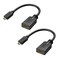 Cable Matters Cable Matters 2 Pack Micro HDMI to HDMI Adapter (HDMI to Micro HDMI Adapter) 6 Inches