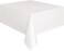Unique Industries White Plastic Tablecloth, 108" x 54
