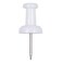 JAM PAPER Colourful Push Pins - White Pushpins - 100/Pack