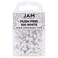 JAM PAPER Colourful Push Pins - White Pushpins - 100/Pack