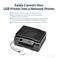 StarTech 1-Port Wireless N USB 2.0 Network Print Server - 10/100 Mbps Ethernet USB Printer Server Adapter - Windows 10-802.11 b/g/n (PM1115UW), White