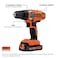 BLACK+DECKER LDX220C 20V MAX 2-Speed Cordless Drill Driver (Includes Battery and Charger)