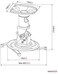 AMER MOUNTS Universal Ceiling for Projector - Black