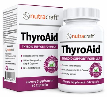 Nutracraft ThyroAid Thyroid Support with Iodine &amp; Selenium, 60 Capsules