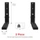 AVF Steel Universal Wall-Mounted Microwave Brackets in Black (Set of 2)