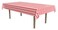 Beistle Striped Tablecover, Red/White, 54 by 108-Inch