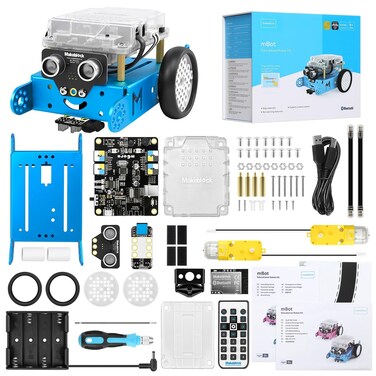 Makeblock mbot coding robot kit, learning &amp; educational toys for kids to learn robotics, electronics and programming while playing, educational gifts for boys and girls ages 8-12