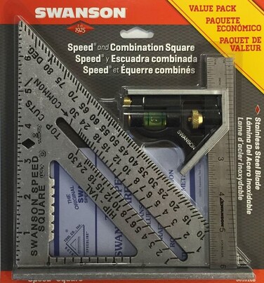 Swanson Tool Co., Inc S0101CB Speed Square Layout with Blue Book and Combination Value Pack