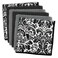 DII Cleaning Collection Multi-Purpose Microfiber, Black Damask, Dishcloth Set