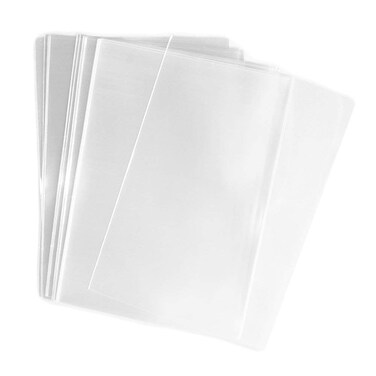 UNIQUEPACKING 1000 Pcs 8x10 (O) Clear Flat Cello/Cellophane Bags