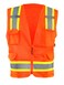 OccuNomix (Class 2 Solid / Hook & Loop, Large, Orange) - ECO-ATRNSM-OL Value Two-Tone Surveyor Mesh Vest, Class 2, Large, Orange