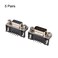 uxcell 10 Pcs RS232 Serial DB9 DB-9 9-Pin Male Connector Jack Socket