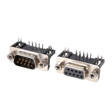 uxcell 10 Pcs RS232 Serial DB9 DB-9 9-Pin Male Connector Jack Socket