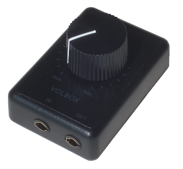 Electronics More Volbox: Volume Adjuster Stereo Control Knob 3.5mm 1/8" Headphone Speaker Inline