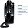 Global sources Global Source Digital Technologies Single Line 2554 Classic Wall Phone, Black