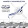 VIVO Universal Adjustable Ceiling Projector Theater Mount, White