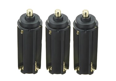 Cafurty Plastic 3xAAA Battery Adapter Tube 3pcs For 18650 Flashlight - 3 Pack