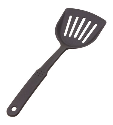 Crestware Nylon Slotted Scoop Turner, 12", Silver