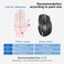 TECKNET Wireless Mouse, 2.4G Ergonomic Computer Mouse, 2600 DPI, Grey