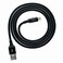 Ventev ChargeSync Braided Alloy Cable with Adhesive Backing - Jet Black