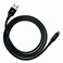 Ventev ChargeSync Braided Alloy Cable with Adhesive Backing - Jet Black