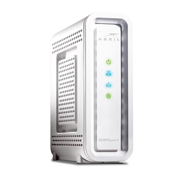 ARRIS SURFboard (32x8) DOCSIS 3.0 Cable Modem, 1.4 Gbps Max Speed, Certified for Comcast Xfinity, Spectrum, Cox, Cablevision & more (SB6190 White)