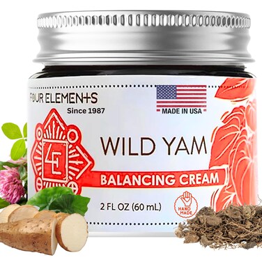 Four Elements 4E Cream Wild Yam, 2 Ounce