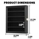 DisplayGifts Minifigures Dimensions Display Case Thimble Wall Cabinet