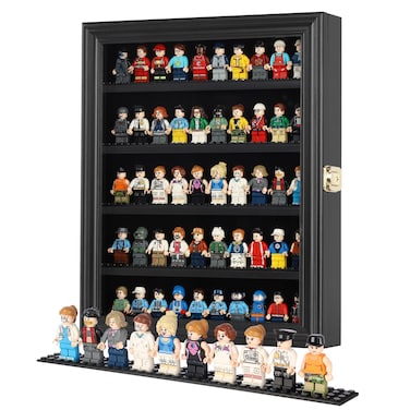 DisplayGifts Minifigures Dimensions Display Case Thimble Wall Cabinet