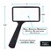 MagnifyLabs Jumbo Rectangular Handheld Magnifying Glass (3X Magnification) – Scratch Resistant Glass Lens - Large Horizontal Viewing Area