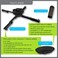 Qualgear pro-av qg-kit-ca-3in-b single joist ceiling adapter, 3 1.5 projector mount kit accessory, black