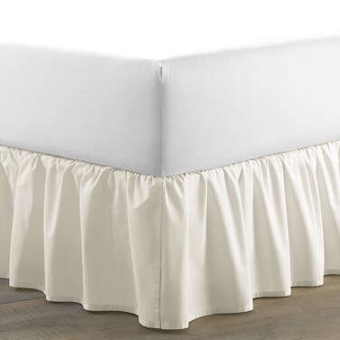 Laura Ashley Home Solid Ivory Ruffled Bedskirt, Twin