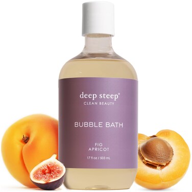 Deep Steep Bubble Bath, Fig Apricot, 17 Ounce