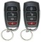 InstallGear Car Alarm Security & Keyless Entry System, Trunk Pop with Two 4-Button Remotes