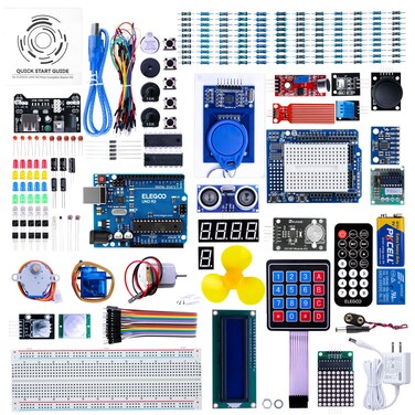 Elegoo Elegoo UNO R3 Project Complete Starter Kit with Tutorial for Arduino (63 Items)
