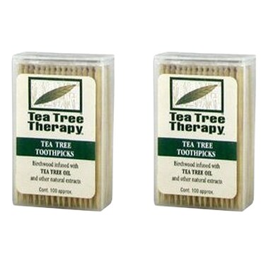 Tea Tree Therapy Tea Tree & Menthol Toothpicks 2-Pack Multi