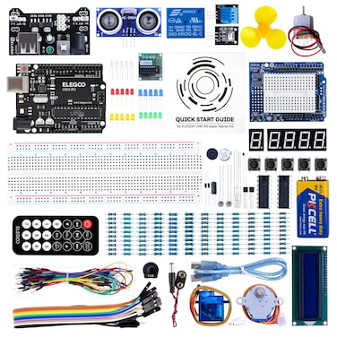 ELEGOO UNO R3 Project Super Starter Kit Compatible with Arduino IDE with Tutorial for Beginner
