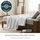 Mellanni Brushed Microfiber 1800 Bedding Top Sheet (Cal King, White)