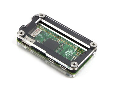 C4Labs Zebra Zero for Raspberry Pi Zero & Zero Wireless ~ Black Ice GPIO