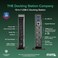 Plugable USB-C Triple Display Docking Station with Charging Support/Power Delivery for Compatible Windows USB C and Thunderbolt 3 Computers.