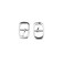 uxcell 20 Pcs Rectangular Metallic Single Prong Pin Shoes Buckles