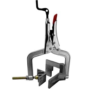 Strong Hand Tools JointMaster, 90 Degree, Angle Clamping Tool, Throat Depth: 3", Max Capacity: 1-1/4", OAL: 8-1/2", Single Hand T-Joint Clamp Tool, PL634