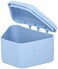 Pureline Oralcare Denture Container Capable of Soaking a Complete Upper and Lower Denture, Light Blue