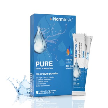 NormaLyte Pure - Electrolyte Powder Packets   Clinically Studied Electrolyte Drink Mix   6 Count Effective Hydration Sticks