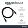 Basics Amazon RJ45 Cat-6 Ethernet Patch Internet Cable - 5 Feet (1.5 Meters), 5-Pack, Black