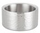 Winco Double Wall Wine Coaster, Satin Finish, Hammered, 5" Diameter, Silver